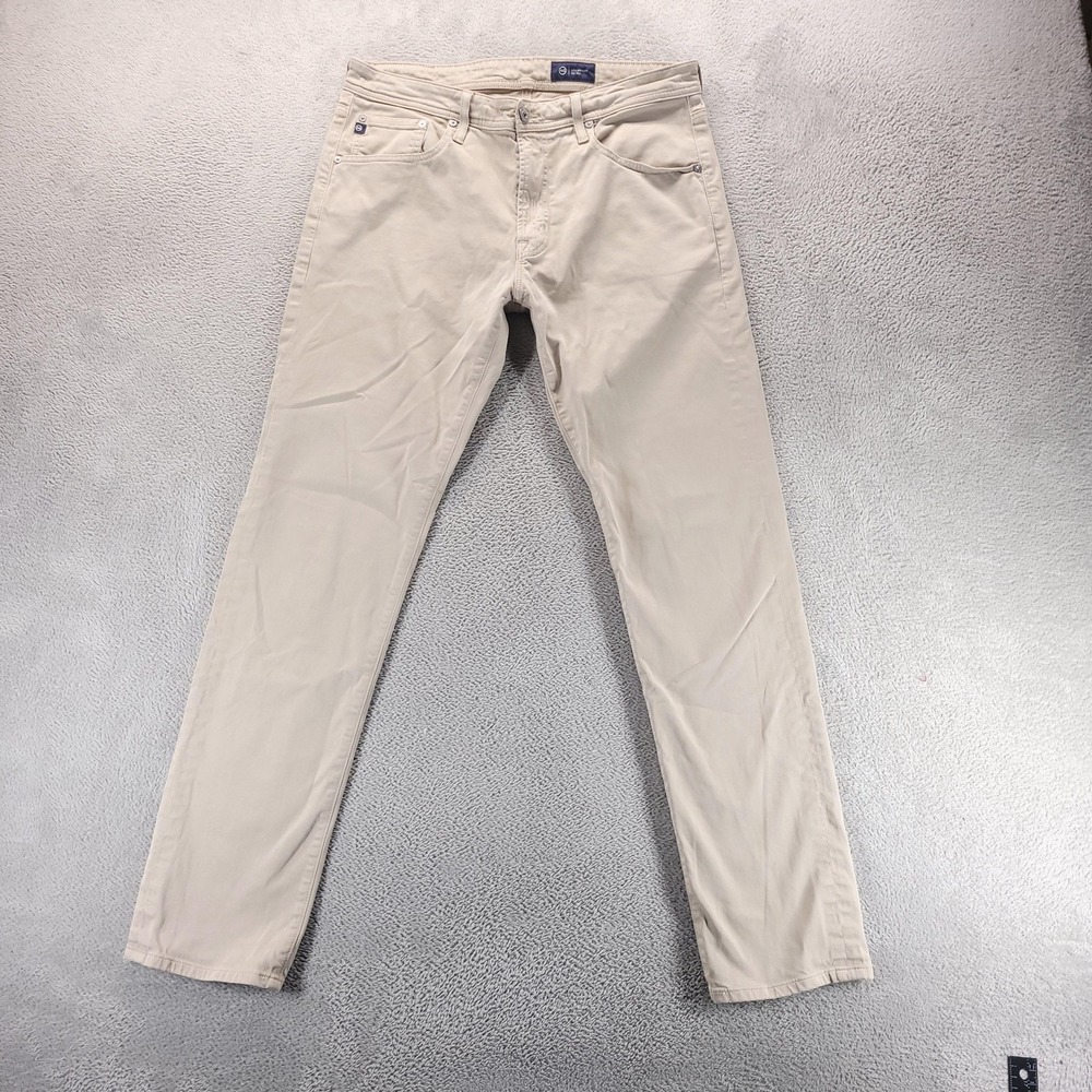 AG Jeans Mens 34x32 Beige Tellis Modern Slim Stretch Casual Comfort Denim